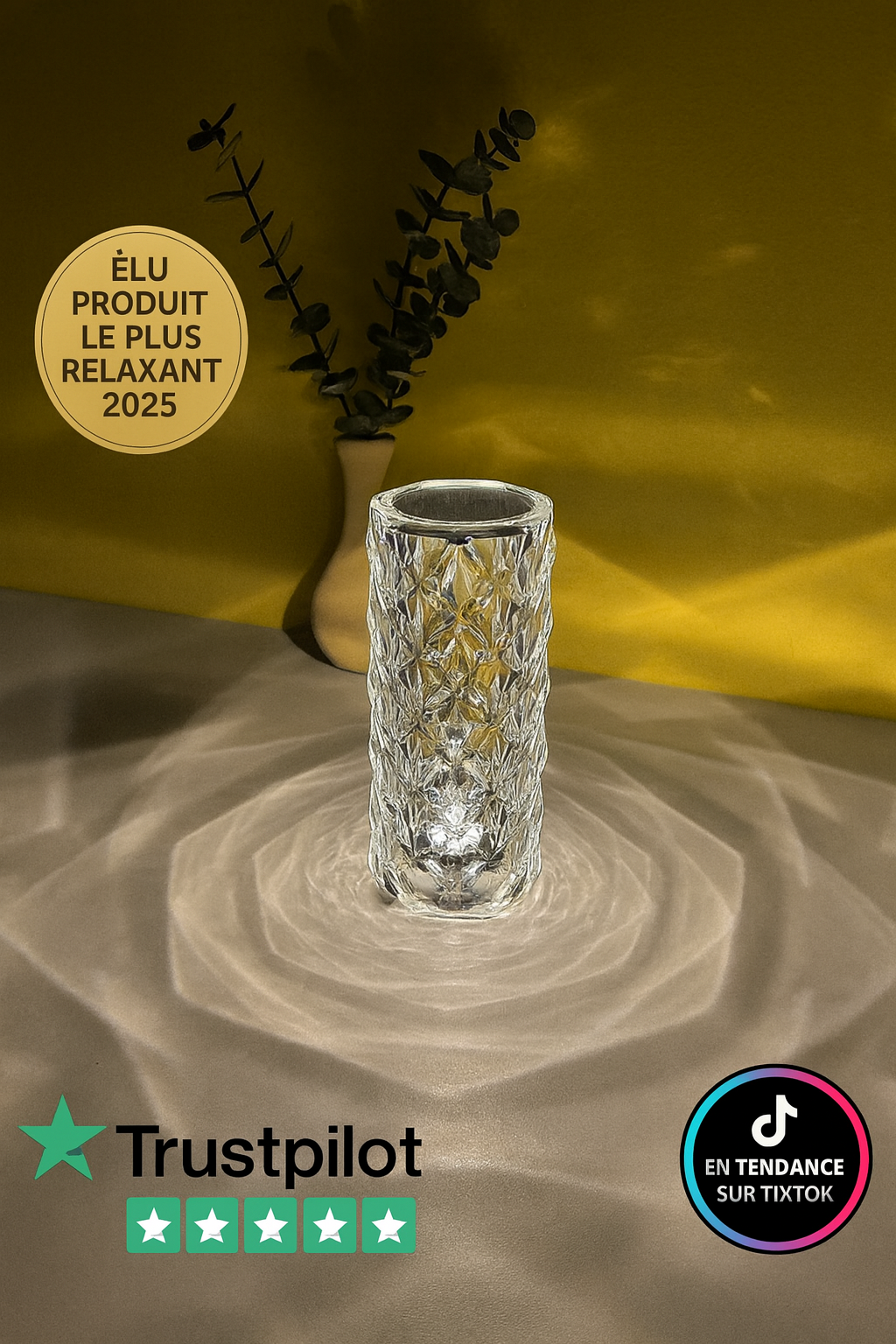 Lumina Aura -Lampe cristal